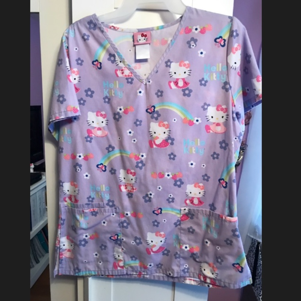 Hello Kitty scrub top